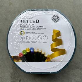 8-function Ge 1295965 Color Choice 150 Ct 43.4-ft Changing Led Christmas Lights