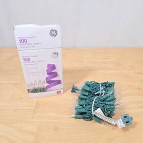 238653 Ge Random Sparkle Clear Miniature Lights 100 Count Christmas Tree Outdoor Indoor