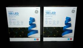 477589 Ge 2 Box New Staybright 100 Led Multicolor Net-style Christmas Lights 5ft X 4ft