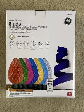 8-marker Ge 5280890 Color Effects Changing Christmas Light Bulb Pathway Markers