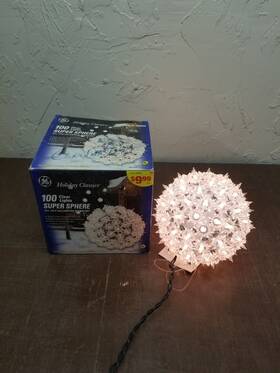 Ge 803993759067 General Electric Christmas Holiday 100 Lights Super Sphere Indoor Outdoor
