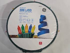 847976 Ge Staybright 300-count 74.5-ft Multicolor Led Miniature Christmas String Lights