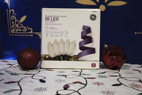 847992 Ge New Staybright 50-count 24.5-ft Sparkling Warm White C9 Led Plug-in Christmas