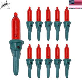Ge 893043134056 10 Red Led 3.3 V .066 W Mini Christmas Light Bulbs Tree Replacement Gb