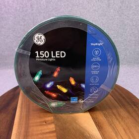 Ge 90845 150 Led Miniature Multi Color Christmas Lights Indoor Outdoor Holiday Decor