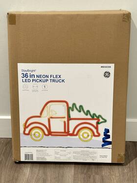 6030359 Ge Stay Bright 18-in Staybright Led Neon Flex Pickup Truck Decoration Christmas Light
