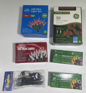 848001 Ge/ Winter Wonder Good Tidding Pack Of Wonder/good Christmas String Lights Red/white/clear