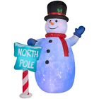 Ge9-39410-1 National Tree Company Christmas Projection Snowman Inflatable Stake 0729083862854