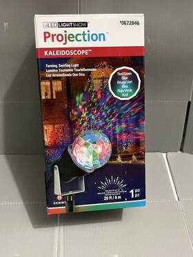 0849720 Gemmy Christmas Projection Plus Whirl-a-motion With Let It Snow New In Box