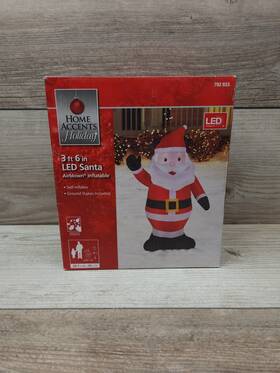 Gemmy 086786152898 Lighted Waving Santa Christmas Inflatable 3.5 Ft Airblown Lawn Decoration New