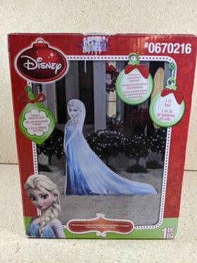 Gemmy 086786372913 Disney Elsa 5-ft Frozen Airblown Inflatable Christmas Decoration Blowup