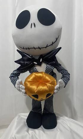 Gemmy 086786590485 Jack Skellington Nightmare Before Christmas Halloween Door Greeter 18 Inch