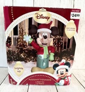 Gemmy 086786852996 2011 Christmas Disney 4 Ft Mickey Mouse Airblown Inflatable Tested Works
