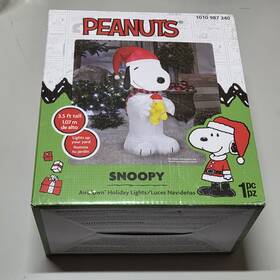 Gemmy 086786873793 Snoopy Woodstock Peanuts 3.5 Ft. Christmas Inflatable Airblown Holiday Decor