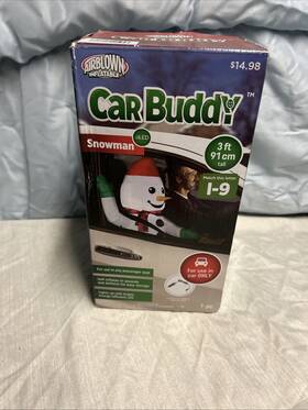 111595 Gemmy New Airblown Inflatable Christmas Snowman Car Buddy For Passenger Seat 3ft