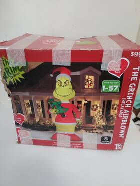 111954 Gemmy Christmas 11ft Tall The Grinch Who Stole Airblown Inflatable