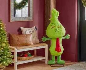 118655 Gemmy Dr Seuss The Grinch Animatronic Character 4 Ft Christmas Decor Baby New