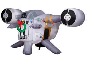 119133 Gemmy 8ft Mandalorian Razor Crest Vehicle Christmas Inflatable