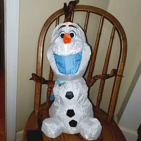 119274 Gemmy Airdorable Airblown-olaf Inflatable Tabletop Christmas 2 Ft Snowman