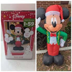 119290 Gemmy Disney Mickey Mouse Christmas Inflatable 5 Foot
