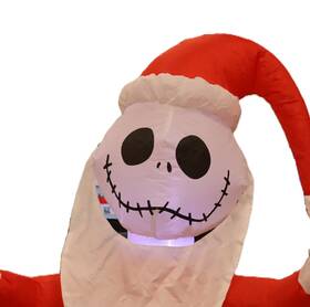 Gemmy 191245113027 Animated Christmas Airblown Inflatable Jack Skellington In Chimney 5.5 Ft