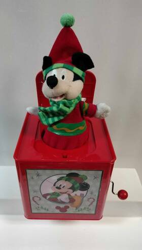 Gemmy 191245147398 Disney Mickey Mouse Christmas Jack-in-the-box - 5.5 Inch