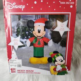 Gemmy 191245148234 Disney 3.5 Mickey Mouse Christmas Lighted Led Airblown Inflatable Euc