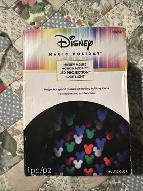 Gemmy 191245163992 Disney Magic Holiday Mickey Mouse Motion Mosaic Projection Spotlight Christmas