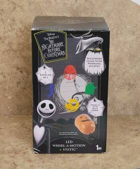 Gemmy 191245239482 Nightmare Before Christmas Projector Led Whirl-a-motion Static Halloween