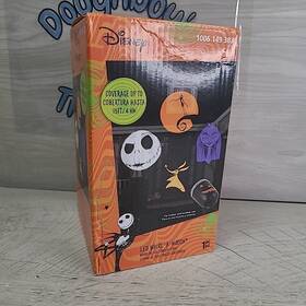 1006 Gemmy 191245239673 Nightmare Before Christmas Projector Led Whirl-a-motion Halloween 2022 Preowned