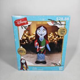 Gemmy 191245806004 Disney Nightmare Before Christmas Sally Inflatable 3.5 Ft Candy Cane Airblown