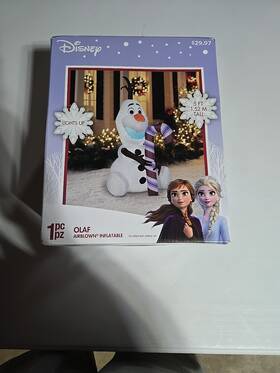 Gemmy 191245818106 5ft Olaf With A Candy Cane From Disneys Frozen Christmas Yard Inflatable New