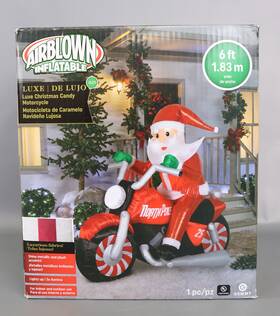 Gemmy 191245825128 Christmas Airblown Inflatable Luxe Santa 5.5 Ft Tall