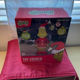 Gemmy 191245831334 The Grinch - Xmas Airblown Inflatable 4ft -top Lighted -gemmy 2023