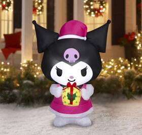Gemmy 191245863649 Hello Kitty And Friends Kuromi Christmas Holiday Yard Inflatable 4.5ft Airblown