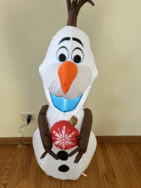 Gemmy 191245865346 Disney Frozen 4ft Olaf Led Lighted Inflatable Air Blown Christmas Clean