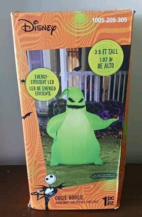228600 Gemmy Nightmare Before Christmas Oogie Boogie Halloween Airblown Inflatable