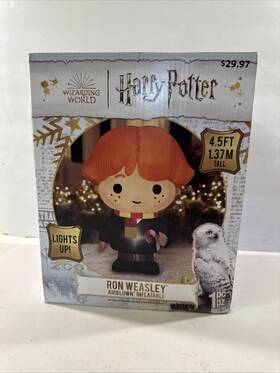 229021 Gemmy Ron Weasley Airblown Harry Potter Christmas Led Inflatable Decoration 4.5 Feet