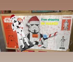 24sv24407 Gemmy 6ft Animated Star Wars Stormtrooper Lifesize Christmas Home Depot Disney In Hand