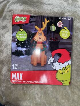 29cm83865 Gemmy Max The Grinch 4 Ft Inflatable Led Christmas Decoration Dr. Seuss Airblown