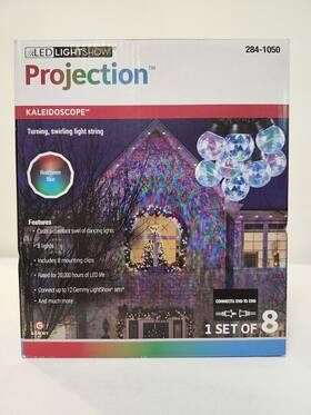 35583 Gemmy Projection Led Light Show Kaleidoscope Christmas String Lights Multicolor