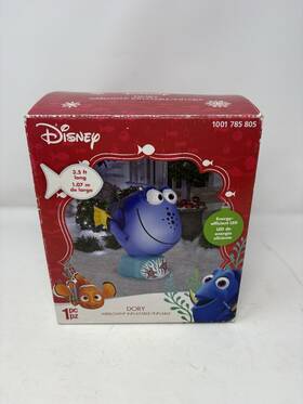 39436 Gemmy 3.5ft Disney/pixar Fish Dory Led Airblown Inflatable Christmas Item#
