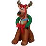 Gemmy 3foot Airblown Scooby Doo As Reindeer Christmas Inflatable