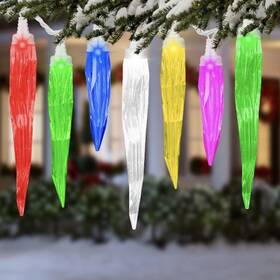 5286310 Gemmy Orchestra Of Light 24-count Multi-function Led Plug-in Christmas Icicle Lights