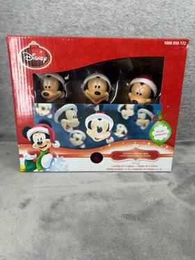 87049 Gemmy Disney Holiday Blinking Mickey Mouse Led Light String Christmas 2014