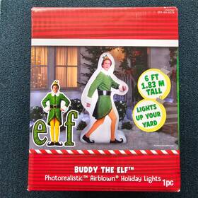 88683 Gemmy Airblown Inflatable Illuminated Buddy The Elf 6 Ft Christmas Yard Decor 1