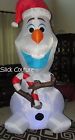 Gemmy Christmas Airblown Inflatable Disney Frozen 8 Olaf Snowman Projection Lightshow 086786383346