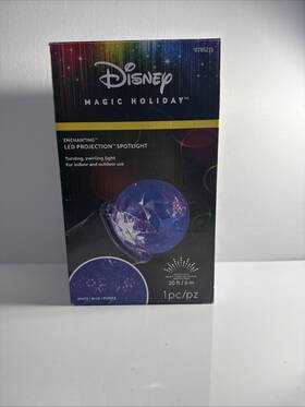 0785215 Gemmy Industries Disney Enchanted Magic Holiday Led Projection Spotlight Swirling Christmas Light