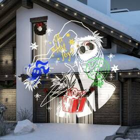111624 Gemmy Industries Jack Skellington Nightmare Before Christmas Led Whirl-a-motion Static Projector