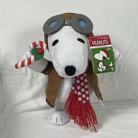 38716 Gemmy Industries Corp Snoopy Christmas 12 Inch Side Stepper Animated Plush Music Peanuts Theme